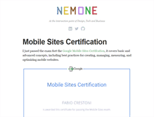 Tablet Screenshot of nemone.it